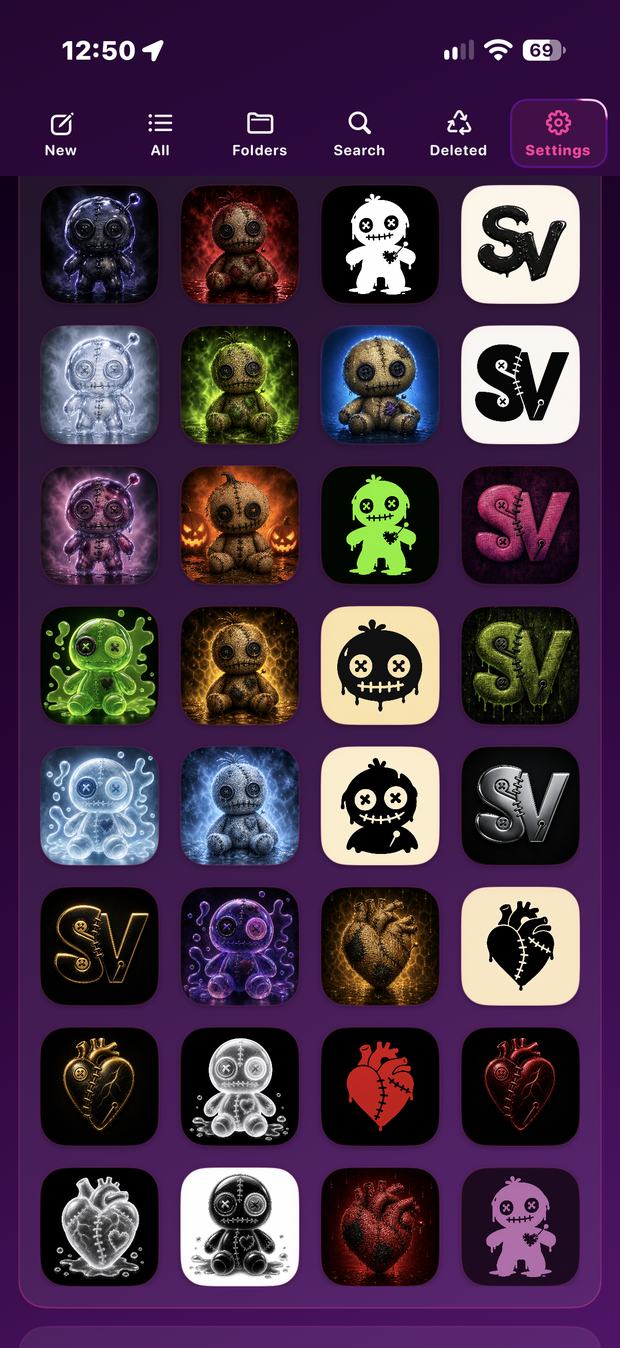 Soggy Voodoo app icon chooser